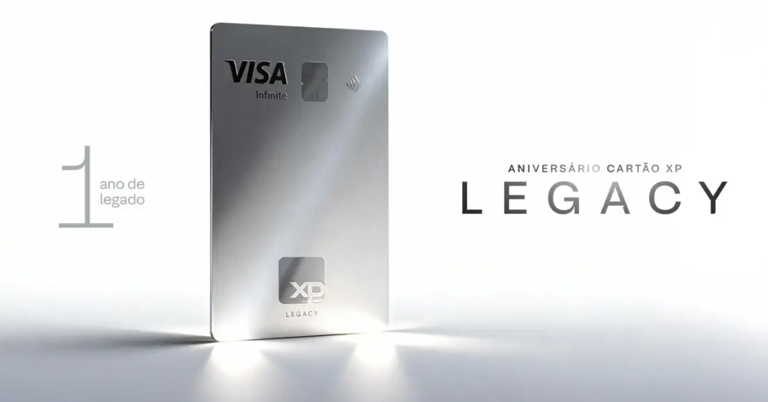 cartão xp legacy aniversário